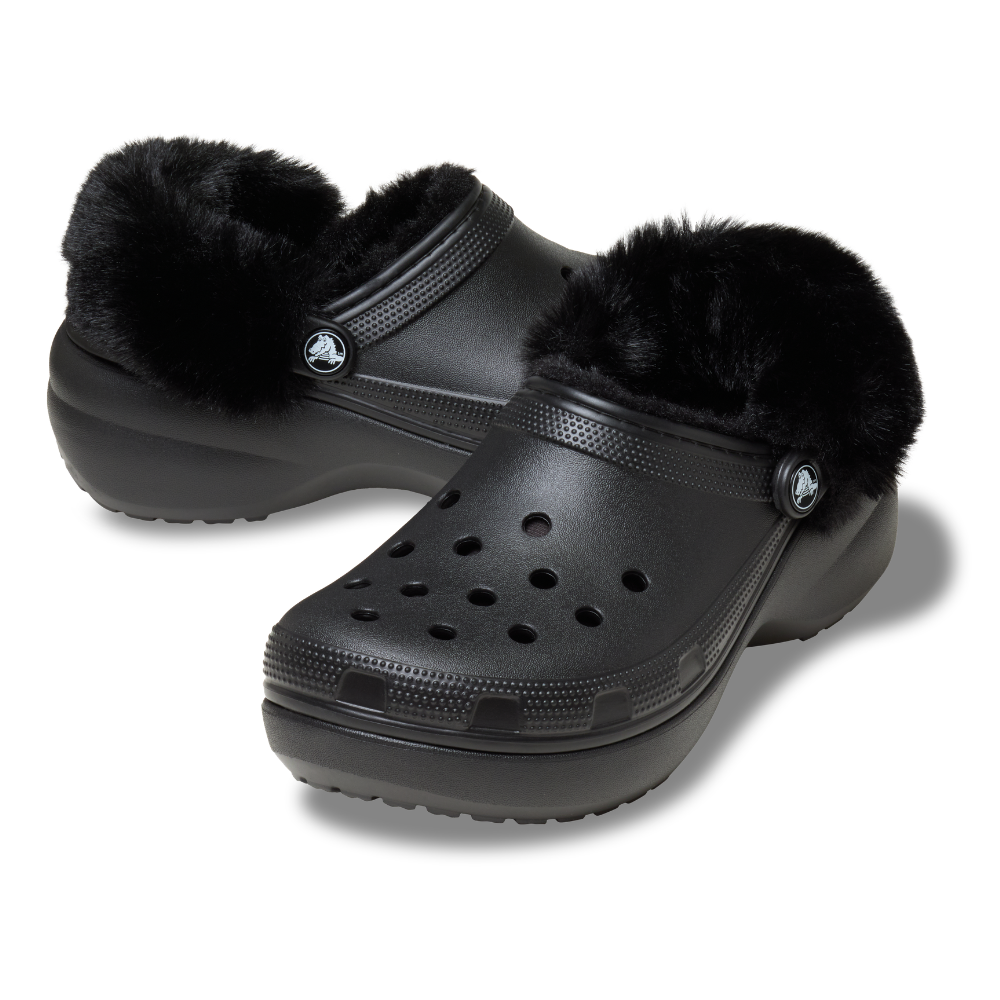 Classic Platform Fuzz Lined clogs - sort